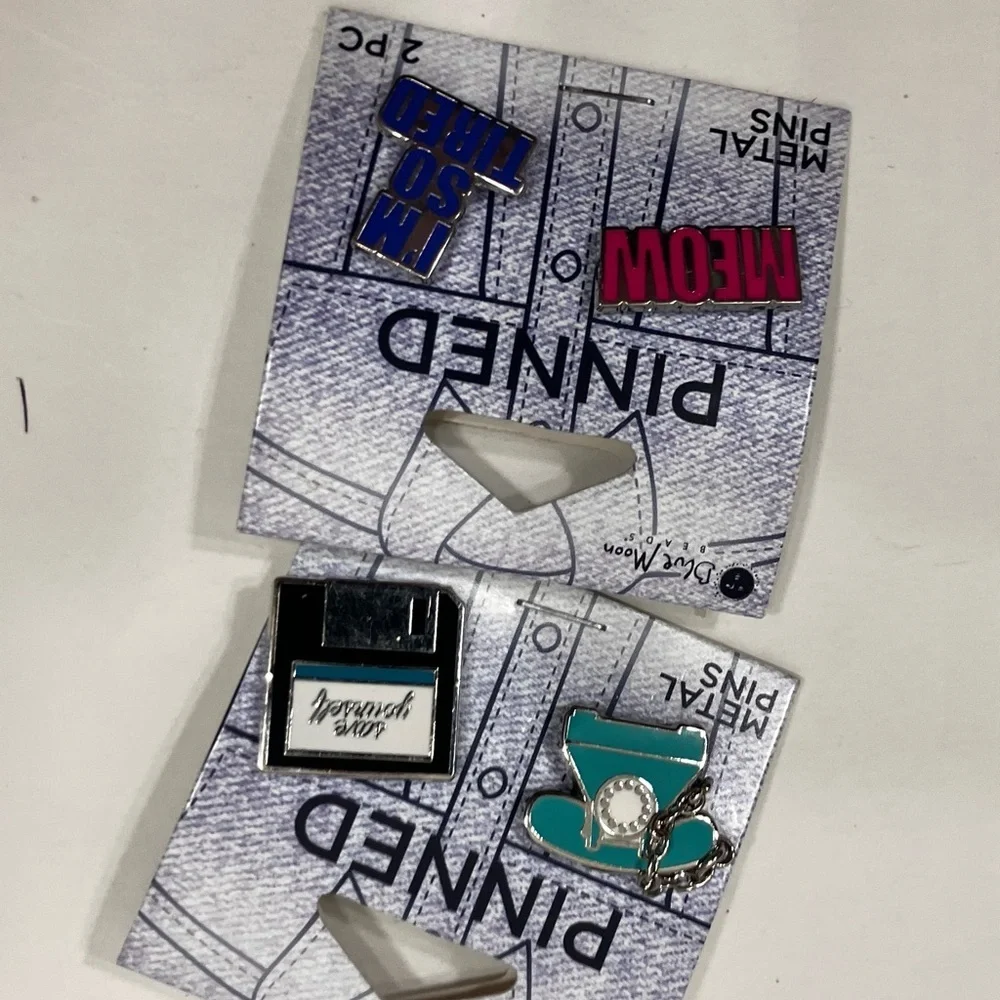 Assorted Fun Enamel Pins Set